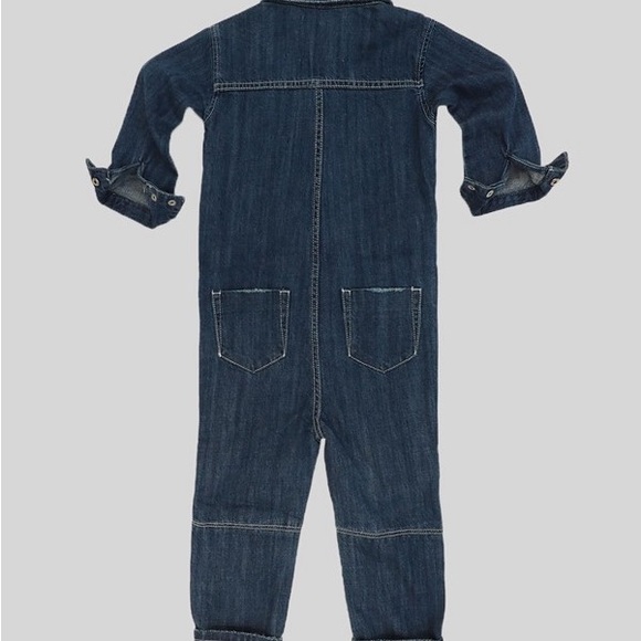 KIDS RODEO BLUE PARADISE UTILITY JUMPSUIT - Picture 2 of 4